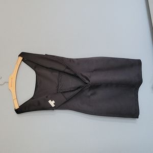 Ann Taylor Classic Little Black Dress sz 6 sheath tank shoulders like new